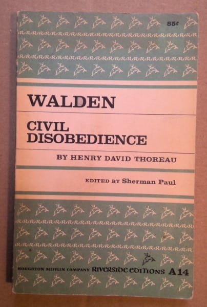 Walden & Civil Disobedience by Henry David Thoreau 1960 for sale