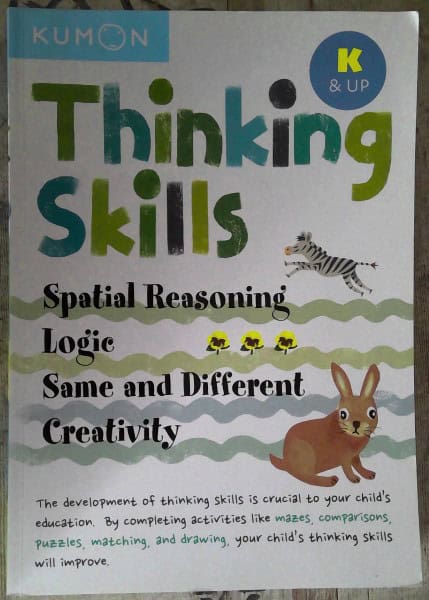 Kumon Thinking Skills Workbook for sale on Hein Ventures' online bookstore