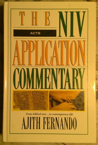 Acts NIV commentary by Ajith Fernando for sale