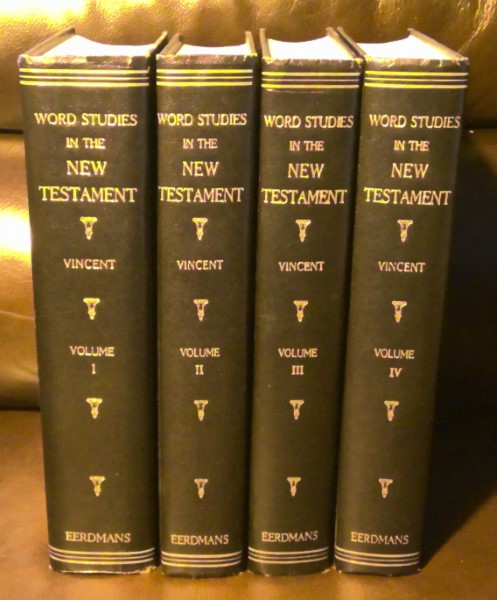 Word Studies in the New Testament 4 Vol. Set by Marvin R. Vincent for sale