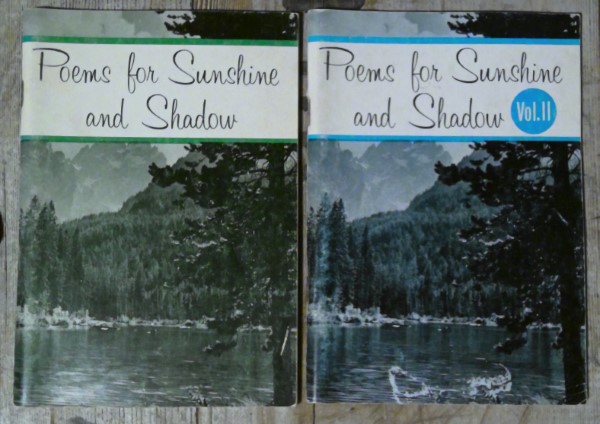 Poems for Sunshine and Shadow Vol 1 & 2 Back to the Bible for sale