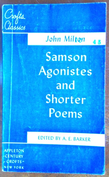 Samson Agonistes and Shorter Poems by John Milton for sale