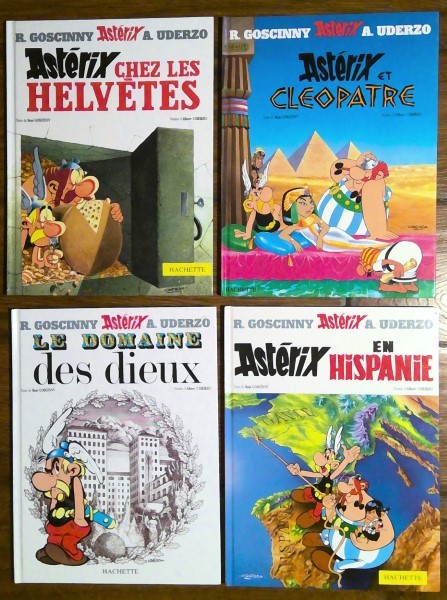 Lot of 4 French Language Asterix Comics by Rene Goscinny & Albert Uderzo for sale