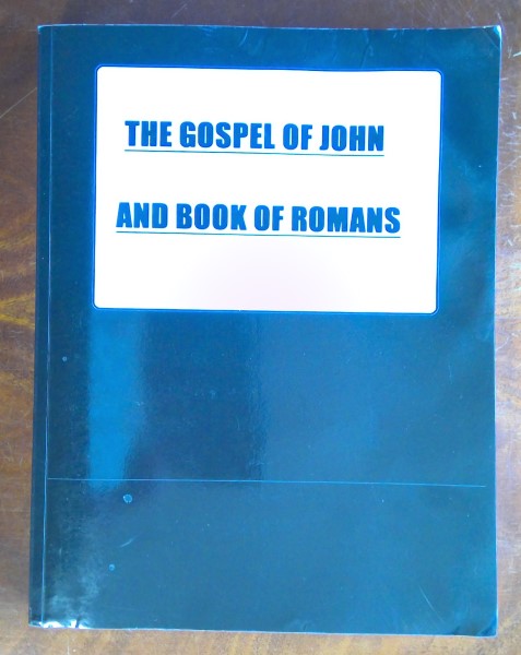 The Gospel of John and Book of Romans: Jumbo Font Print for sale