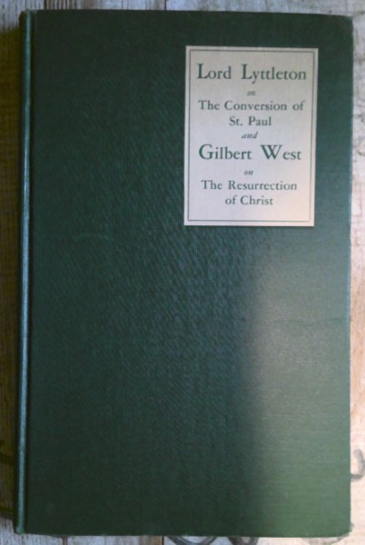 Lord Lyttleton on the Conversion of St. Paul and Gilbert West on the Resurrection of Christ for sale