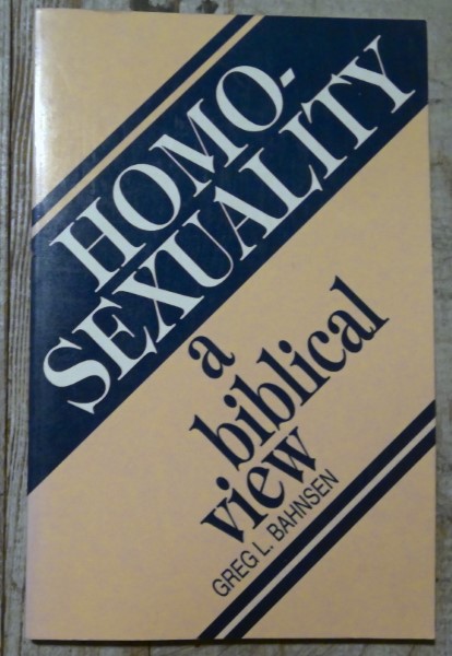 Homo-Sexuality: A Biblical View by Greg L. Bahnsen for sale