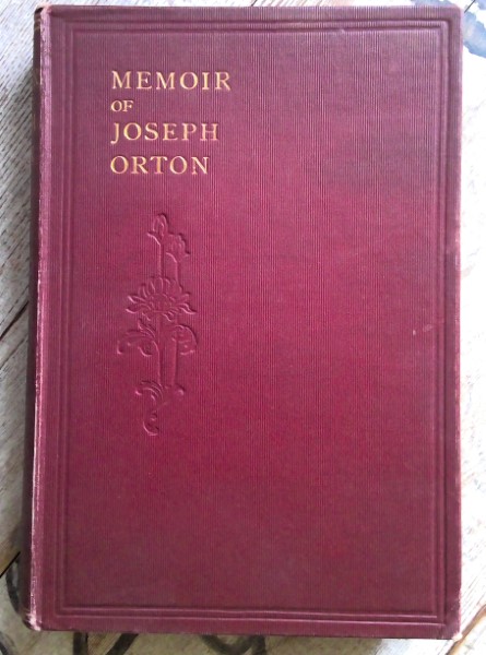 Memoir of Joseph Orton for sale