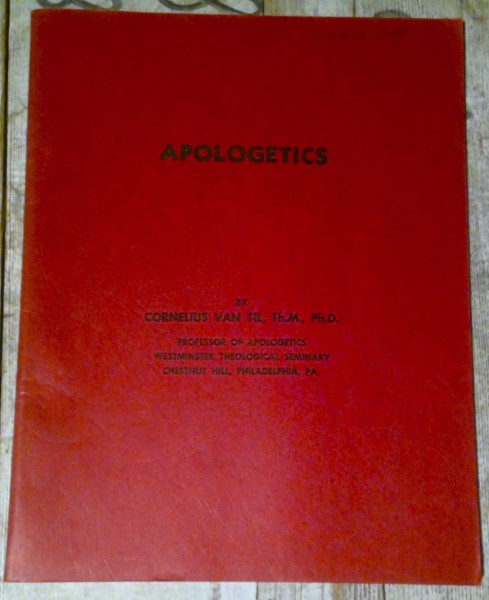 Apologetics - Original 1950s Class Syllabus by Cornelius Van Til - Westminster Theological Seminary for sale