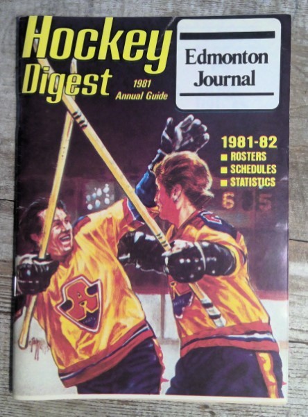 1981 Edmonton Journal Hockey Digest for sale