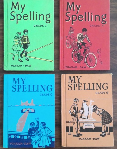 My Spelling Grades 3-6 1950s School Primers Yoakam and Daw for sale