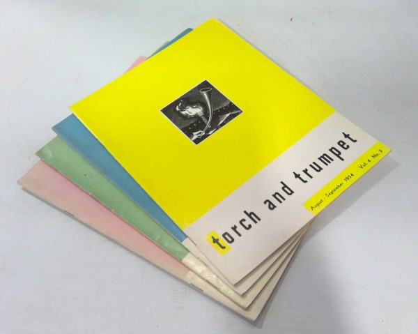 Torch and Trumpet Magazine August 1954 to March 1955 (4 volumes) for sale