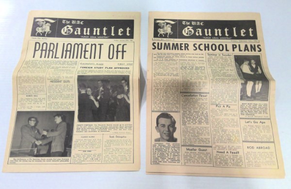 Vintage University of Calgary The Gauntlet Vol 1 #18 & 19 1961 - Original for sale