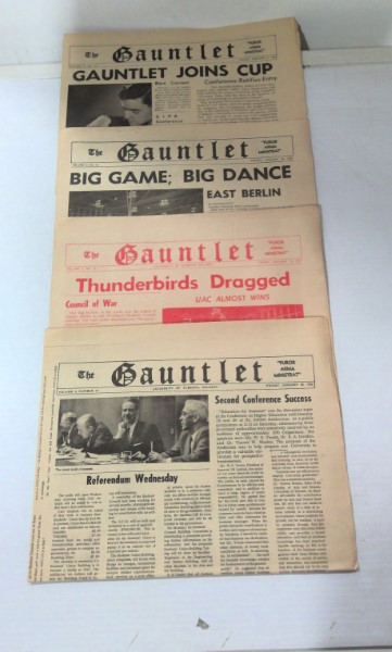 Vintage University of Calgary The Gauntlet Vol 2 #14 15 16 & 17 1962 For sale