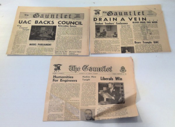 Vintage University of Calgary The Gauntlet Vol 2 #18 19 & 21 1962 for sale