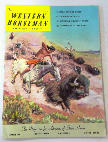 The Western Horseman Magazine - March 1959 for sale