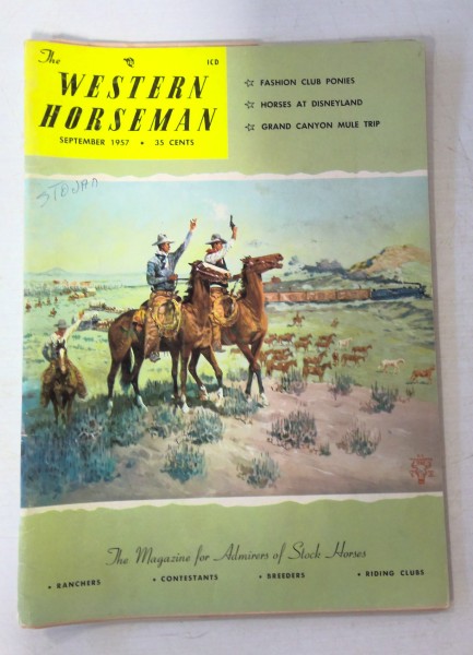 The Western Horseman Magazine - September 1957 for sale