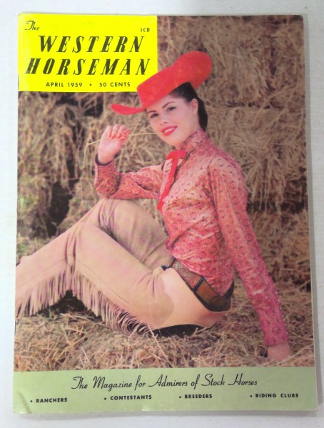The Western Horseman Magazine – April 1959 for sale