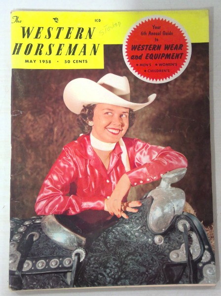 The Western Horseman Magazine – May 1958 for sale