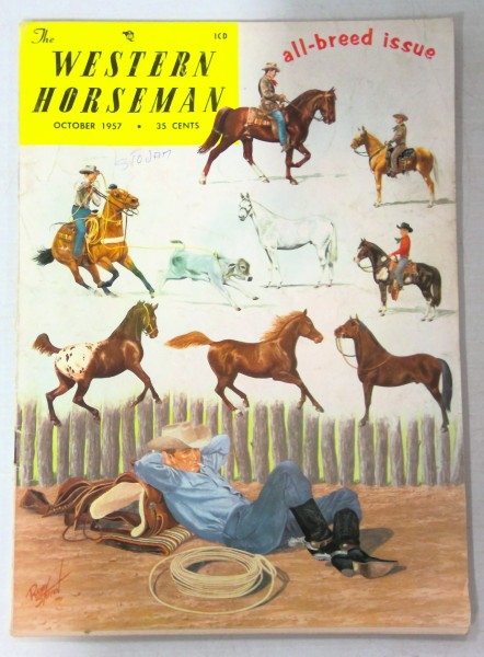 The Western Horseman Magazine – October 1957 for sale