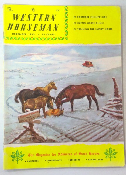 The Western Horseman Magazine – December 1955 for sale