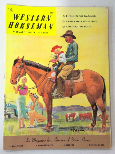 The Western Horseman Magazine – February 1959 for sale