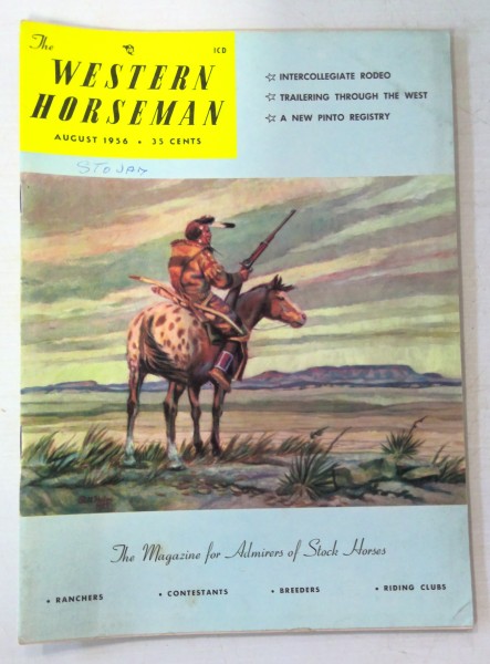 The Western Horseman Magazine – August 1956 for sale
