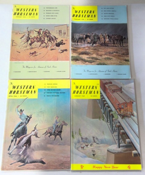 The Western Horseman Magazine – Lot of 4 1966 & 69 for sale