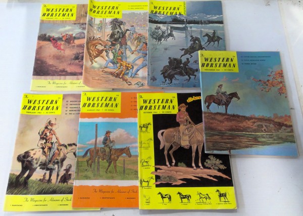 The Western Horseman Magazine – Lot of 7 1961 for sale
